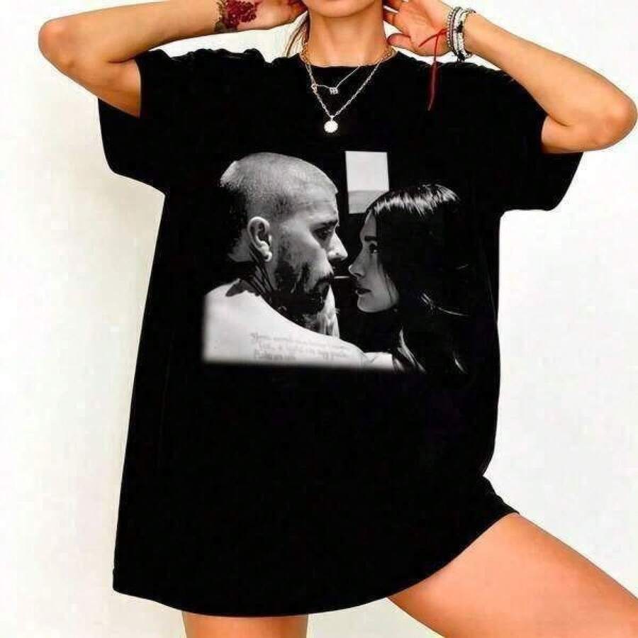 Dam-T-shirts - Svart - Visa 1