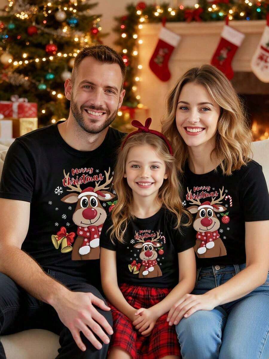 Envío gratis, entrega local enéxico, entrega en 4 días.Camiseta básica de manga corta con estampado gráfico de capibara, casual, creativa y linda para mujeres, elegante. - Negro 3 - Ver 1