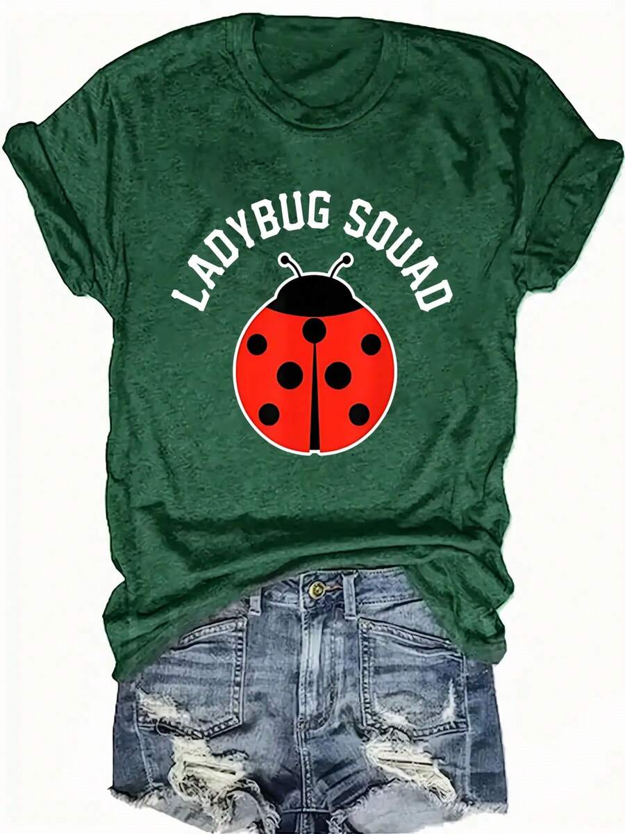 Tallas Grandes, Blusa de Manga Corta Oversize para Mujer - Top Casual de Cuello Redondo con Silueta en Línea, Ropa Casual de Primavera Verano de Manga Corta, Túnica Holgada Lavable a Máquina para Combinar y Relajarse (- - Verde - Ver 1