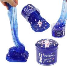 Transparent Crystal Slime Set, Made From Premium High-Transparency Slime Material, With A Clear And Pure Texture, Soft And Stretchy, And Strong Elasticity. It Comes With A Variety Of Colorful Fruit And Animal Shapes, Offering A Wide Range Of Styles. It Is , Odorless, Soft, Non-Sticky, Easy To Mold And Store.Fun DIY Crafts, Stress Relief, Hands-On Skills Training, Full Of Educational And Entertaining Value.Suitable For Children, Students, And Parent-Child Interaction, Ideal For Home Leisure, Playtime During Breaks, Early Childhood Education, And Gift Giving. The Slime Kit Is A Best-Selling Cross-Border Set, Featuring High-Quality Colorful Clay, Fun And Durable, Meeting Various Craft Play Needs. - 藍貓水果70ml - 查看 3