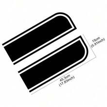 Rayas de vinilo para capó de coche, resistentes al agua, gráficos de rayas de carreras deportivas, pegatinas decorativas para cubierta del motor, accesorios para Fiat 500 - Pegatina para coche - Ver 5