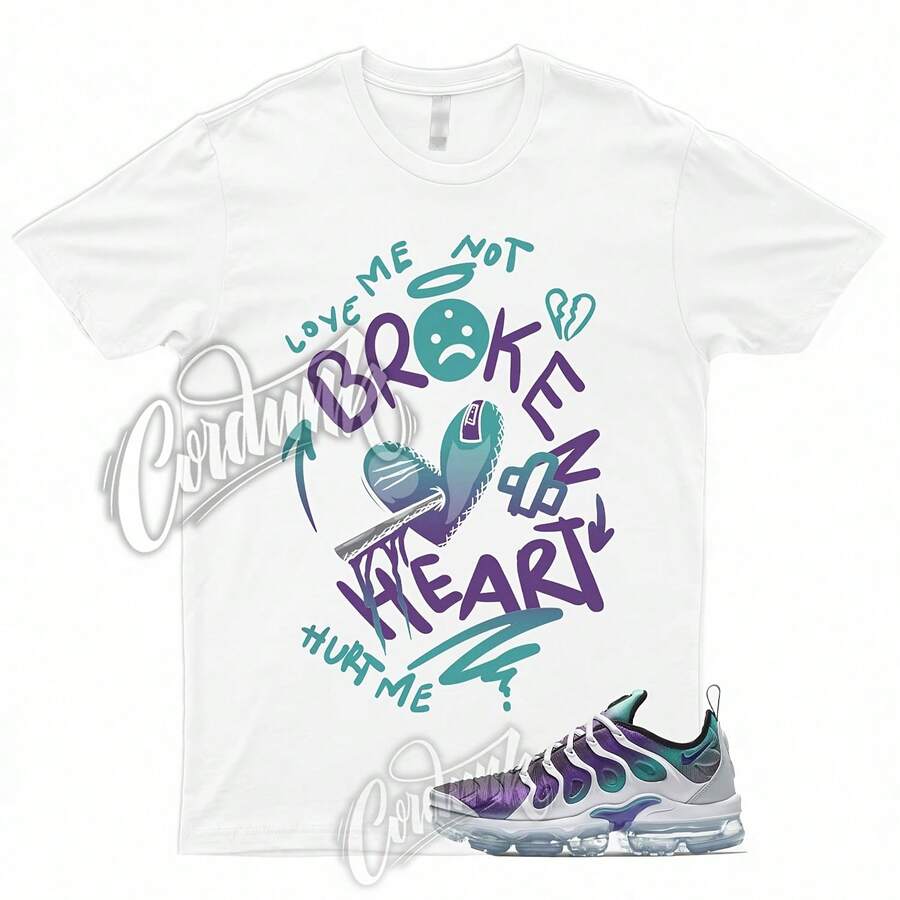 BROKEN T-Shirt To Match Air Vapormax Plus Grape Fierce Purple Aurora Green Teal Aqua - 款式 - 查看 1