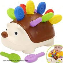 Stacking & Building Hedgehog Playset - Interactive Learning Toy For Toddlers With Number Matching,Color Recognition & Fine Motor Skills Development - Children's Day/Birthday - 彩色 - 查看 12
