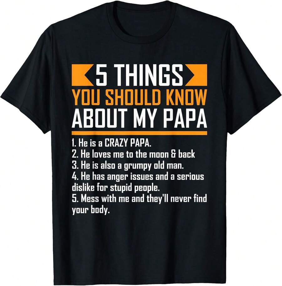 Camiseta unisex de manga corta, 5CosasTúDeberíaSabesAcerca deMiPapáDel padreDíaDivertidoCamisetasdemujer, MichaelJacksonGráficoCamisetaDulceDiseño,VeranoInformalDesgaste, CalienteClimaWear,camisetasparamujer,camisetasparahombre,playerasdehombre,,y2k,spiderman,regalosparaEsonovio,RetroVintage,playerasdehombregimnasio, spiderman, FIFACampeonato Mundial2026Camiseta,,regalosparaEsonovio, - Negro - Ver 1