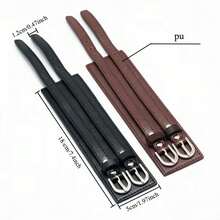 1 buah Gelang Kulit Lebar Multilayer Cokelat Tua Gaya Motor Vintage, Cocok Sebagai Hadiah Untuk Teman - Coklat - View 2