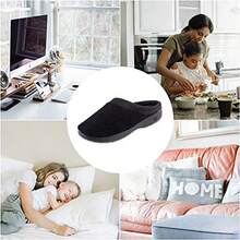 Isotoner Womens Terry And Satin Slip On Cushioned Slipper With Memory Foam For Indoor/Outdoor Comfort - Cục đá - Xem 6