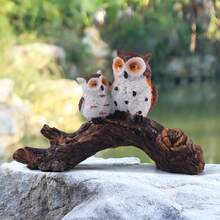 Mother & Child Animal Sculpture, Creative Resin Statue, Yard & Garden Decor - A - View 4