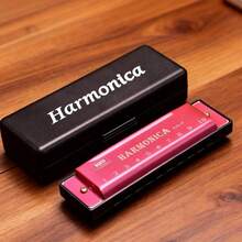 Professional Metal Harmonica, 10-Hole C Key Blues Harmonica, Durable Metal Construction And Ergonomic Design, Suitable For Beginners And Advanced Players, Portable Musical Instrument For Performance, Practice, Classroom Teaching, Party - Multicolor - View 10