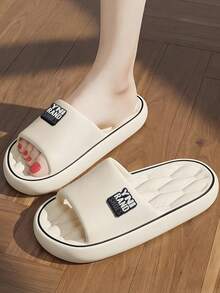 INS Style Versatile Fashionable Sandals, Essential For Spring And Summer, Perfect For Hotel, Apartment, Office And Home, Quiet Sole, Wear-Resistant, Lightweight And Comfortable, Unisex - White 3 - View 3