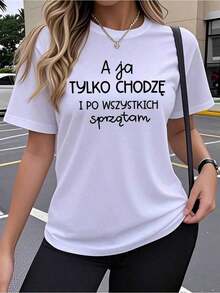 Camiseta suave 100% algodón, camiseta de manga corta para mujer, diseño creativo con estampados artísticos, patrones populares y divertidos, top elástico de cuello redondo, cómodo para usar al aire libre en primavera y verano, top de cuello redondo informal, holgado y sencillo, estilo Y2K, tela suave para la moda diaria, transpirable, camiseta deportiva de manga corta, ropa casual para fitness y ejercicio, conjuntos de verano 2026 para mujer, conjuntos de vacaciones para mujer, atuendo para conciertos campestres, atuendo para conciertos de mujer, camiseta de algodón transpirable, combina con todo. - Blanco - Ver 7