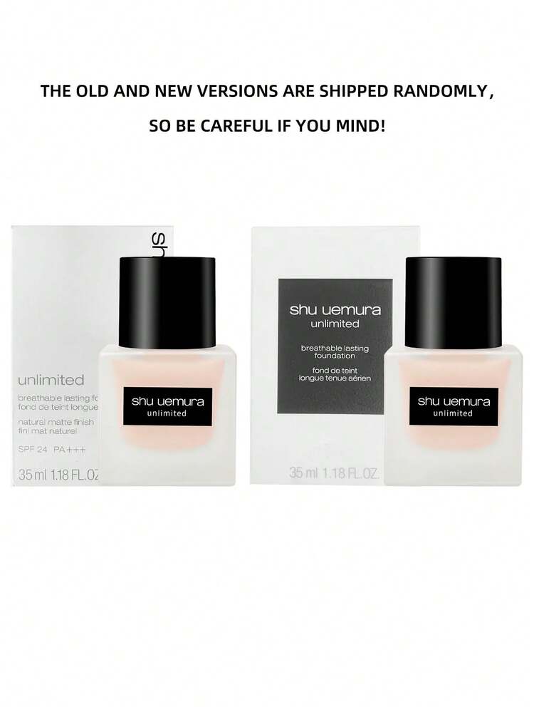 Shu Uemura Unlimited Breathable Lasting Foundation Natural Matte Finish #584 #674 - 1.18 Fl.Oz./35ml - 584 Hits a White Mark - View 2