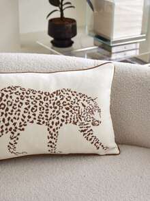 LCUHPCL 1pc And 2pcs Low-Key Luxury 3D Leopard Embroidery Pillowcase, Home Decor Suitable For Living Room, Bedroom, Car And Other Environments - Multicolor - View 10