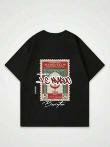 2026 New Hip-Hop World Tour T-Shirt Pure Cotton B-Billie Top Round Neck Short Sleeve Eilish Women's Photos And Text Gender-Free. - 黑色 24 - 查看 6