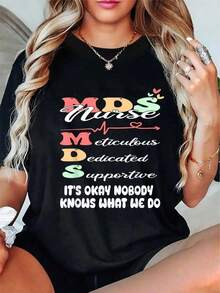 1 Piece Of Women's Clothing, Black Hibiscus Print T-Shirt, Unisex Casual Crew Neck T-Shirt, Lightweight Fabric, Machine Washable, For Spring/Summer/Autumn, Christmas, Valentine's Day, Halloween. 180g 100% Cotton, All Patterns Are Printed. Unisex. - 黑色 8 - 查看 12