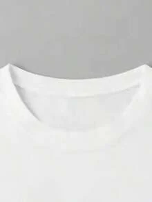 Camiseta de Mujer Oversize con Estampado de Madre - Top Casual de Manga Corta y Cuello Redondo, Diseño Atractivo de Letras y Corona, Elasticidad Media, Lavable a Máquina, Esencial para Primavera, Verano y Otoño, Ajuste Holgado y Cómodo, Camiseta de Algodón Regalo Ideal - Blanco - Ver 4