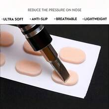 40pcs EVA Eyeglass Nose Pads | Ultra Soft Anti-Slip Anti-Pressure Nose Pads | Self-Adhesive Universal Eyeglass Nose Pads | Reusable Nose Pads | Ultra-Thin Breathable Nose Pads | Eyeglass Accessories - View 6