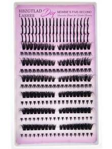 HBZGTLAD Nuevas pestañas inferiores esponjosas de 15 filas + cabello de hada + racimos de pestañas inferiores esponjosas de 60D-200D y puntiagudas Extensiones de racimos de pestañas individuales voluminosas Racimos de pestañas puntiagudas DIY Longitud mixta 0.07 Grosor Curvatura D - D - Ver 10