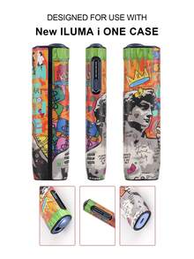 1PC For IQOS ILUMA ONE/ I One/New Iluma I One, ILUMA/Iluma I ,ILUMA PRIME/Iluma I Prime Protective Case Full Protection Anti-Drop Fashion Personalized Graffiti Leather Case Anti-Scratch Anti-Rub Anti-Pressure Anti-Shock PU+PC Splicing Hard Shell Precise Hole Position Leather Case Couple Style Multiple Colors Available Gift For Self-Use Storage Box - 1 - View 18