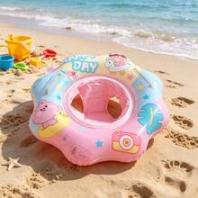Happy wind Swim 夏季彩色装饰充气游泳圈,带把手,加厚PVC材质,适用于浴室、浴缸、游泳池、派对、海滩等场所,经久耐用,舒适轻便。 - 彩色 - 查看 10