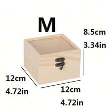 1 Stück Holz-Geschenkbox, exquisite Verpackungsbox, Schmuck-Holzbox Großhandel, Holz-Geschenkbox, Holzbox mit Glasdeckel, Verpackungsbox für konservierte Blumen - Verschiedenfarbig - Übersicht 14