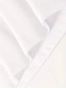 Camiseta Blanca para Mujer - Camiseta Casual Oversize con Estampado de Letras XO - Ligera y Transpirable 100% para Atuendos Cotidianos y Formales - Camiseta Básica No Elástica para Uso Diario Y2k - Blanco - Ver 5