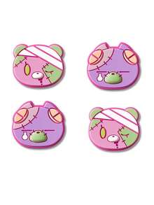 GeekShare 4pcs Plush Bear Design Silicone Thumb Grip Joystick Caps For Nintendo Switch 2/Switch 2 Pro, Gaming Accessories - View 2