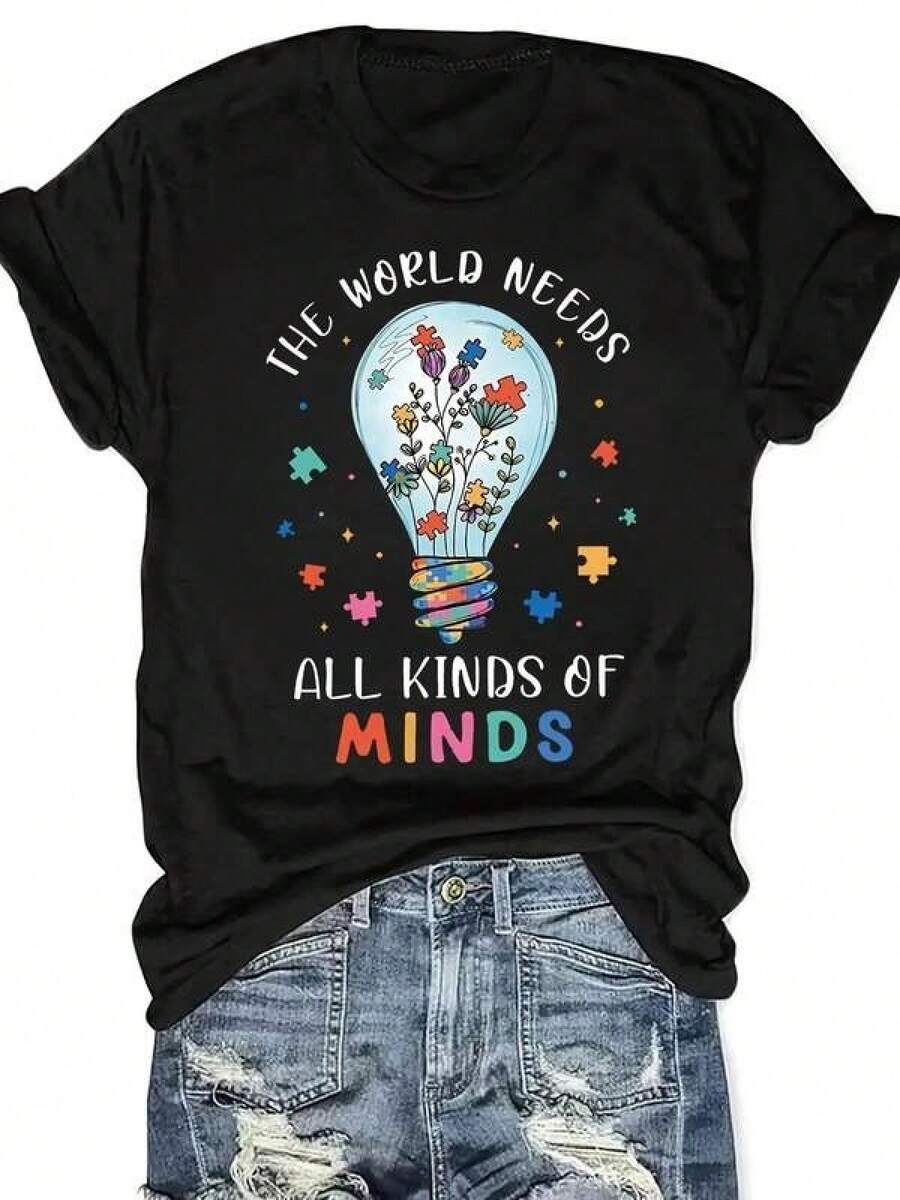 Women T-Shirts - Black - View 1