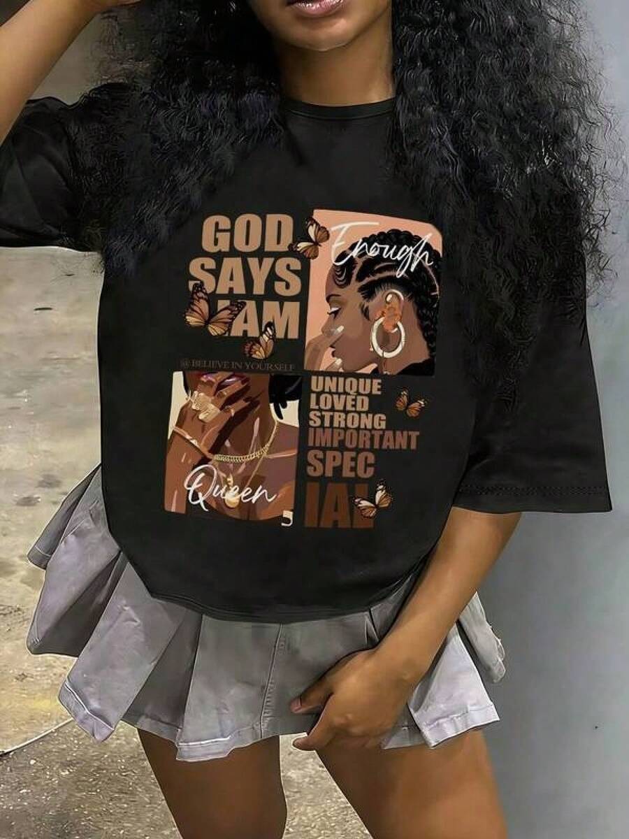 Women T-Shirts - Black - View 1