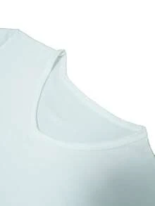 LZ250508 (61) Women's Casual Short Sleeve T-Shirt With 2D Flat Print, Casual Summer Tops For Spring, Summer And Autumn - Fashionable Women's Clothing For Daily Wear - [白色的] - 查看 2