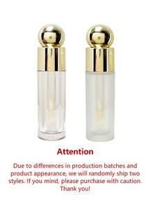Ống đựng son bóng rỗng, ống đựng son bóng trong suốt 5ml có cọ, hộp đựng son dưỡng và son bóng có thể tái sử dụng cho bộ dụng cụ trang điểm son bóng tự làm, trang điểm cho nữ và bé gái, ống đựng son bóng có cọ lớn, ống đựng dầu dưỡng môi, hộp đựng son bóng du lịch. - Nhiều màu - Xem 10