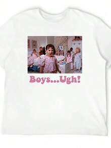 Camiseta gráfica divertida de San Valentín para pequeños traviesos - ¡Ugh!Camiseta Unisex Retro Streetwear, 100% Algodón, Cuello Redondo, Manga Corta, para Adultos, Lavable, Casual, KN7R, Transpirable y Cómoda - Blanco - Ver 10