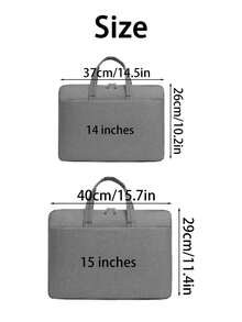 Customizable Personalized Embroidered Text Laptop Shoulder Bag, Suitable For 14/15 Inch Laptop Or Tablet, Made Of Fashionable Durable Waterproof Fabric, Lightweight Design, Suitable For Business, Casual Or School Use - Multicolor - View 6
