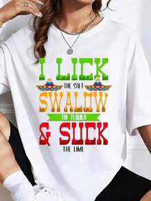 I Lick The Salt, I Swallow The Tequila, And I Suck The Lime. Mexican Fiesta T-Shirt For Cinco De Mayo Celebration. It's A Perfect T-Shirt To Give To Friends And Family On Any Holiday Or Special Occasion, Ideal For Summer. - 白色 - 查看 3