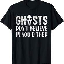 Funny Ghost Hunting Paranormal Investigator Ghosts Gift Unisex T-Shirt - Black - View 1