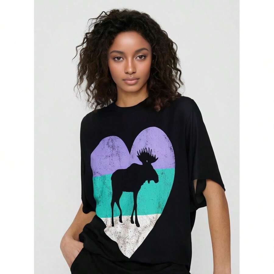 Women T-Shirts - Black - View 1