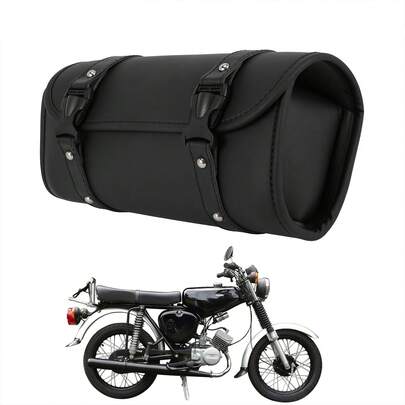 通用PU皮革摩托车前叉工具包，适用于SIMSON S51前叉车把后座储物袋、Dyna踏板车
