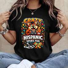 1 camiseta para fanáticos de los Spurs de San Antonio, regalo para fanáticos del baloncesto de San Antonio, camiseta gráfica Fiesta Coyote, 180g 100% algodón. - Negro 14 - Ver 7