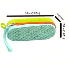1 pieza Estuche de almacenamiento de gafas de natación universal de dos colores, estuche de gafas transpirable, caja de equipo de natación, colores de macarrón, bolsa de ocio al aire libre de secado rápido, nadador profesional unisex, canasta de regalo de Navidad, Halloween Trick-Or-Treat - Multicolor - Ver 4