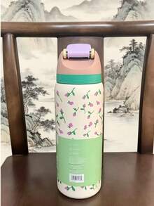 新款 O-WALA 户外直筒不锈钢真空保温瓶，多种颜色可选，按压式手持设计，简约时尚高效，适合学生和车载使用。 - 多色32oz - 查看 24