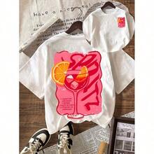 Camiseta casual de cuello redondo de manga corta blanca para mujer SPRITZ de vuelta al colegio - Blanco - Ver 1
