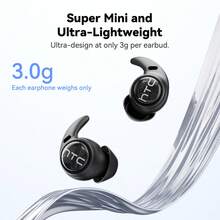 HTC NE76 Wireless Earbuds - Upgraded Ultra-Soft In-Ear Headphones, Wireless 6.0 Earbuds, Suitable For Side Sleeping, Invisible Flat Mini Design, Suitable For Travel And Side Sleeping, Excellent Sound Quality - View 8