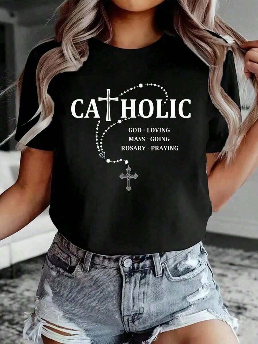 Women T-Shirts - Black - View 1