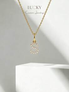Collier signature personnalisé, collier de diamant personnalisé, collier à plaque avec nom, collier décoratif écrit à la main, cadeau pour la fille - Collier entièrement en diamant style 1 - Voir 2