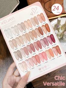 XEIJAYI 1 Bottle 15ml Gel Nail Polish, Gel Manicure, UV/LED Removable, Suitable For Salon And DIY Home Manicure, Gift For Women, New Year & Christmas Nail Art - Multicolor - View 4