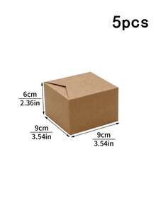 5pcs/20pcs/50pcs Window Bread Box, Pastry Box, New Large Square Cake Box, Small Kraft Paper Cupcake Box, Suitable For Cookies, Macarons, Mini Snacks, Suitable For Holidays, Parties, Paper Cup Cake Box, Birthday Gift Packaging - Multicolor - View 21