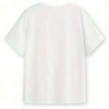 Ropa de mujer de estilo gótico y encantador: top blanco y negro, top vintage, ropa de mujer, atuendo vintage de estilo gótico para personas blancas, moda coreana, blusa de mujer, camiseta con estampado occidental, ropa de hombre, blusa de mujer, camiseta estampada, top de verano para mujer, ropa de verano, camiseta estampada, top cómodo y multifuncional de manga corta. - Blanco - Ver 4