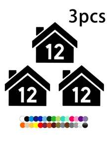 Trash Can Stickers (1/2/3/4/5/6/7/8/10pcs): Customizable Labels, Mailbox Numbers And Street Name Decals. Custom Street House Number And Trash Can Identification Stickers - Waterproof, Durable, Self-Adhesive, Easy To Apply. Multiple Colors Available; Suitable For Trash Cans, Mailboxes, Gates, Recycling Bins And Street Signs - Perfect For Outdoor Residential And Property Identification. - Multicolor - View 16