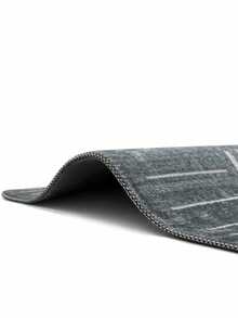 Modena Scandinavian Washable Chenille Rug With Fringes, Non-Slip Backing For Hallway, Living Room - Army Green - View 7