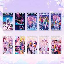 10 cuốn sổ tay mini gáy xoắn dành cho fan K-Pop, 10 cuốn sổ tay in hình anime, sổ tay nhỏ gáy xoắn để viết, vẽ và ghi chú hàng ngày (mẫu ngẫu nhiên) - Nhiều màu - Xem 11