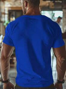 Camiseta de Cuello Redondo para Hombre 1% | EE.UU. 25 Tee Con Coqueta Doodles, Rojo, Blanco & Azul , Impreso Con 4º De Julio Celebración Diseño, Clásico Ajuste Informal Estilo, Múltiple Tallas Corte Holgado Camiseta Unisexo Informal & Todos los días Estilo, Versátil Para Primavera Verano & Otoño-Vintage Calle Estilo Unisexo Suelto Algodón Corto Manga Tripulación Cuello Camiseta 100% algodón puro - Azul - Ver 6